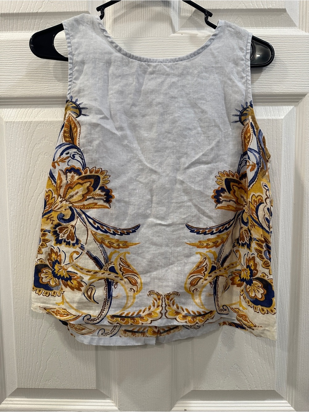 JOIE 100% Linen Multicolor Floral Dress top  Size M EUC